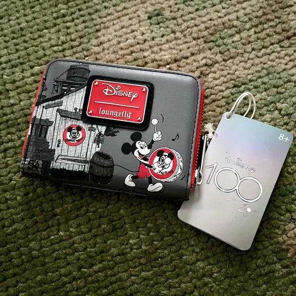 Loungefly Disney 100th Mickey Mouse Club House Zip Around Wallet - Picture 2 of 3